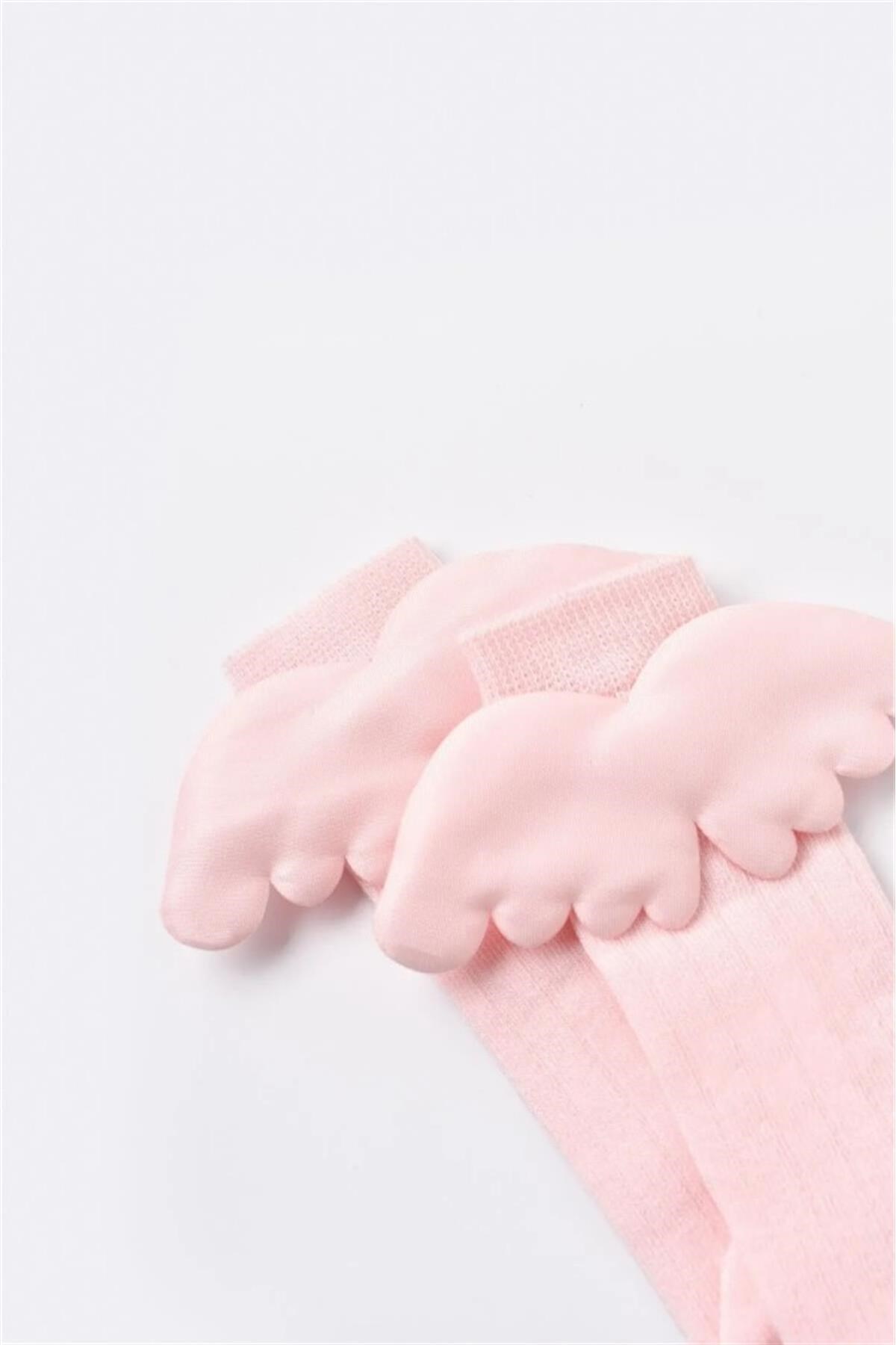Bibaby Organik Dizaltı Çorabı New Angel Pembe