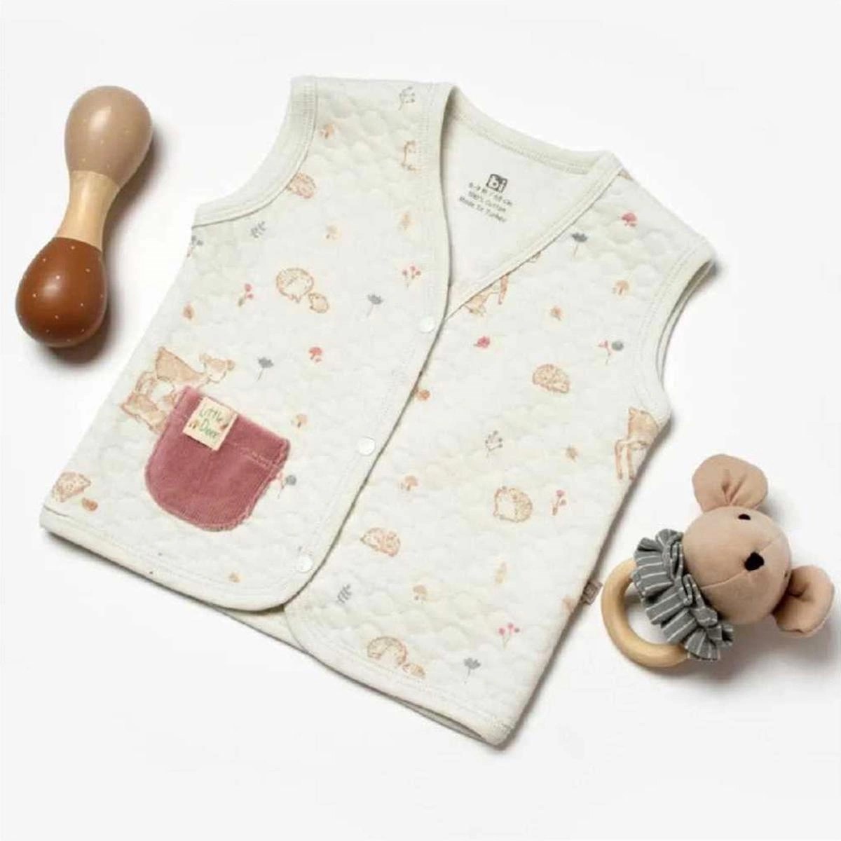 Bibaby Yelek Little Deer Mint - Powder