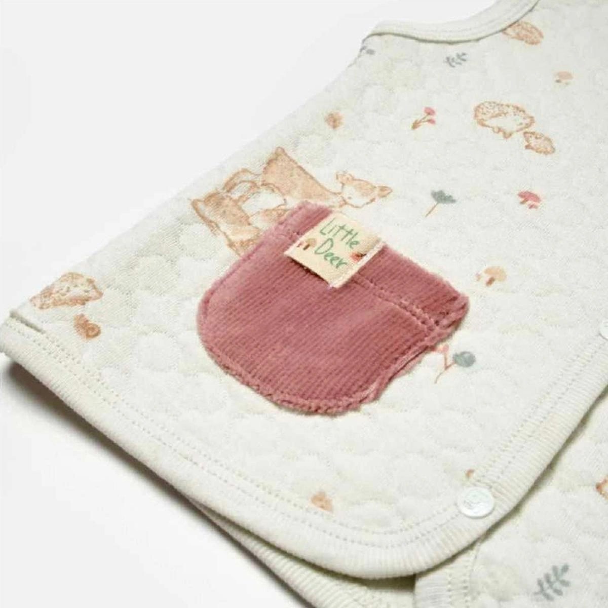 Bibaby Yelek Little Deer Mint - Powder