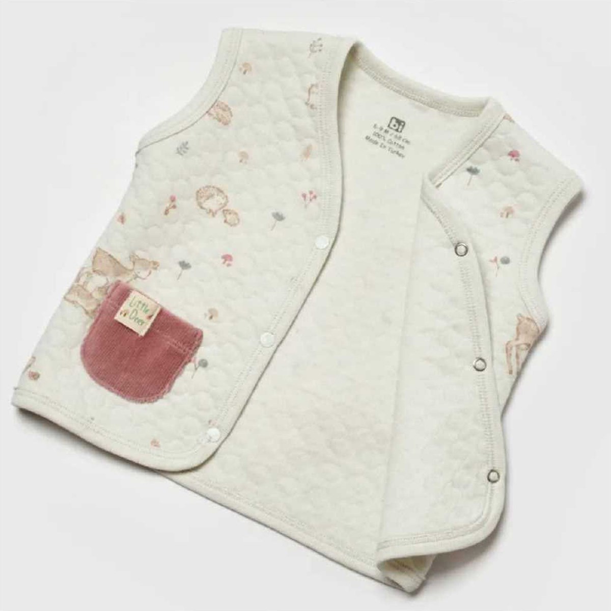 Bibaby Yelek Little Deer Mint - Powder