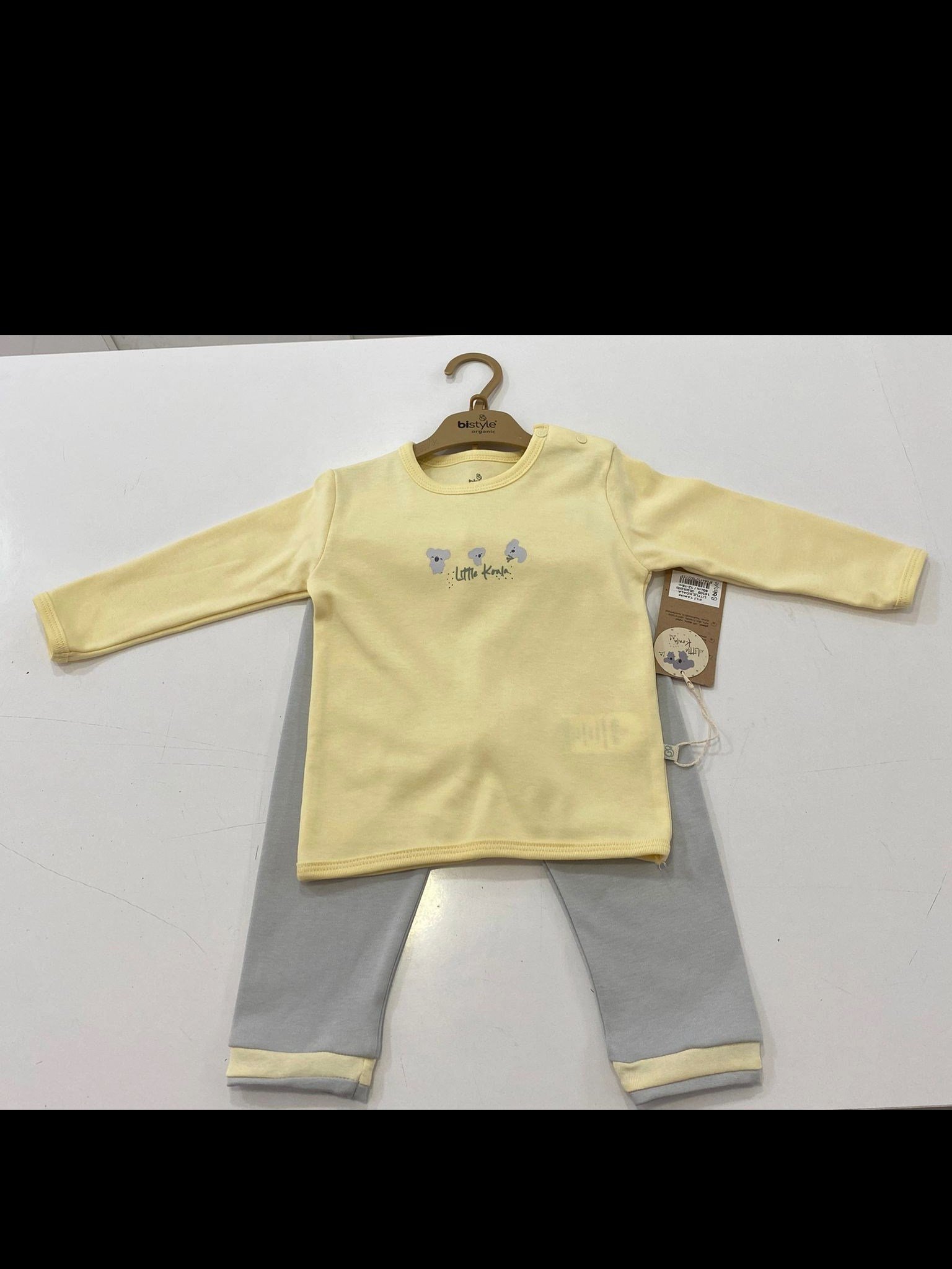 Bistyle 2li Takım Little Koala Gri - Sarı - Ekru