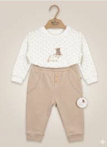 Bistyle 2li Takım New So Bear Bej - Ekru