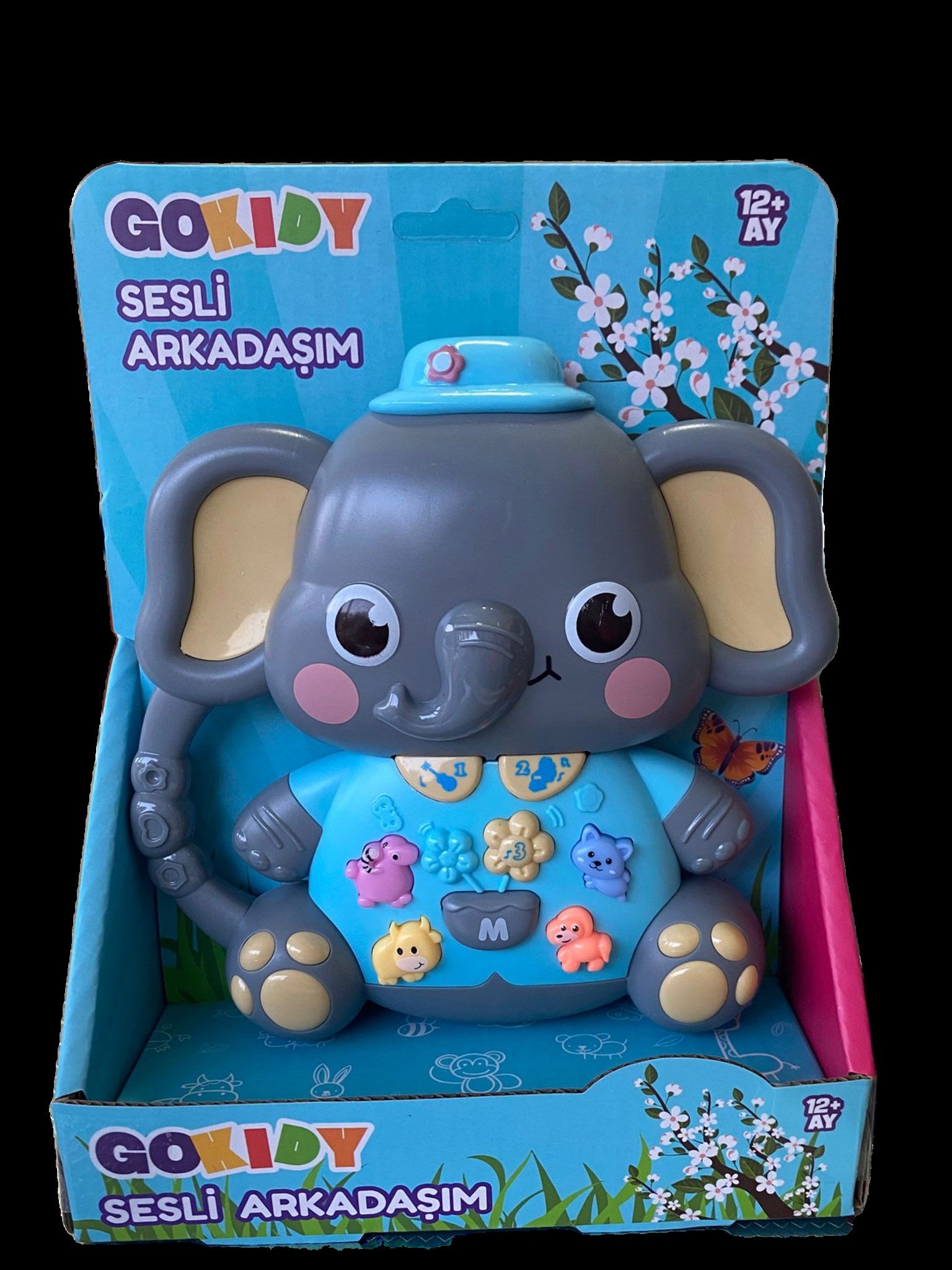 Gokidy Sesli Arkadaşım Gri Fil