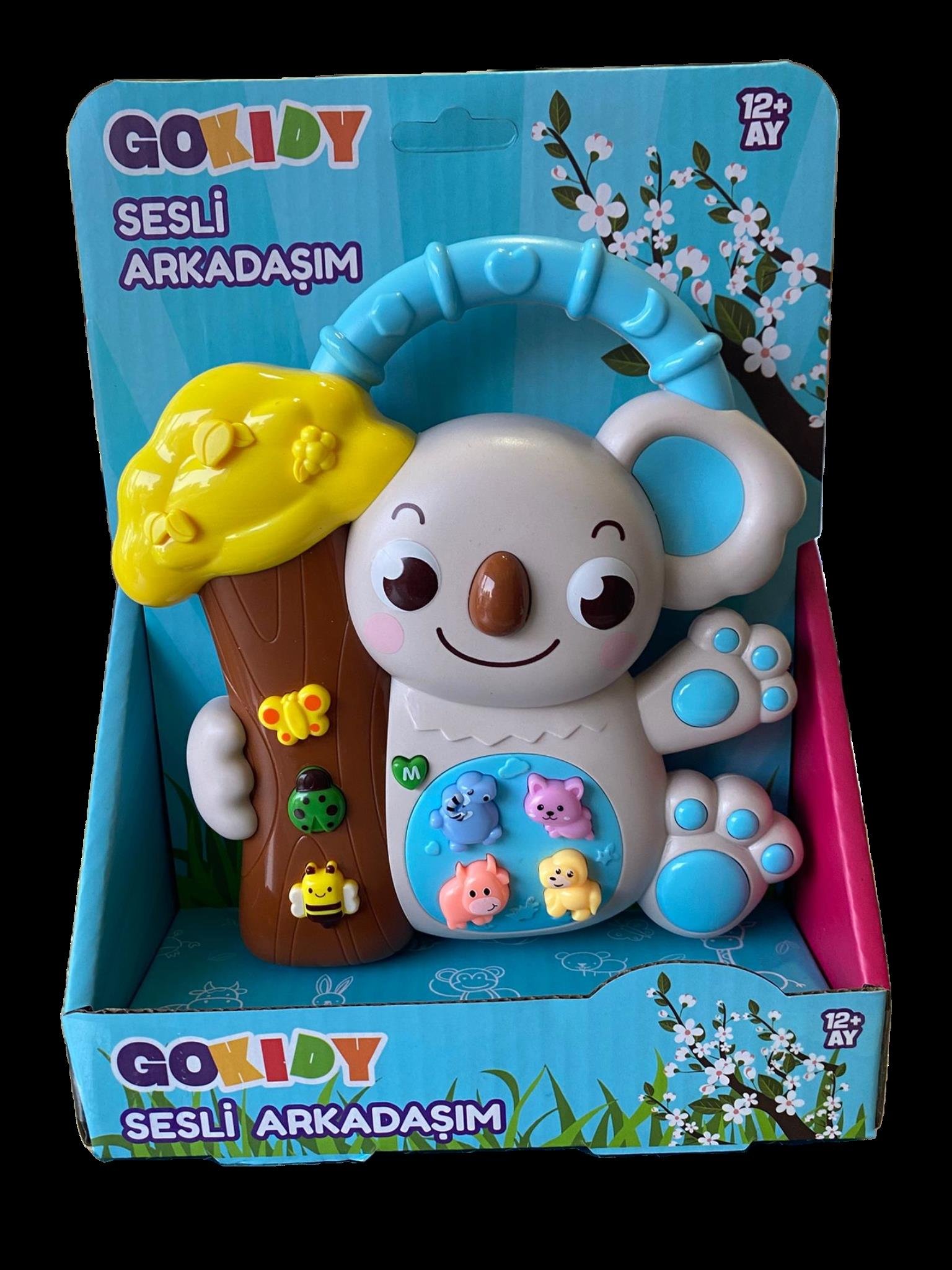 Gokidy Sesli Arkadaşım Gri Koala