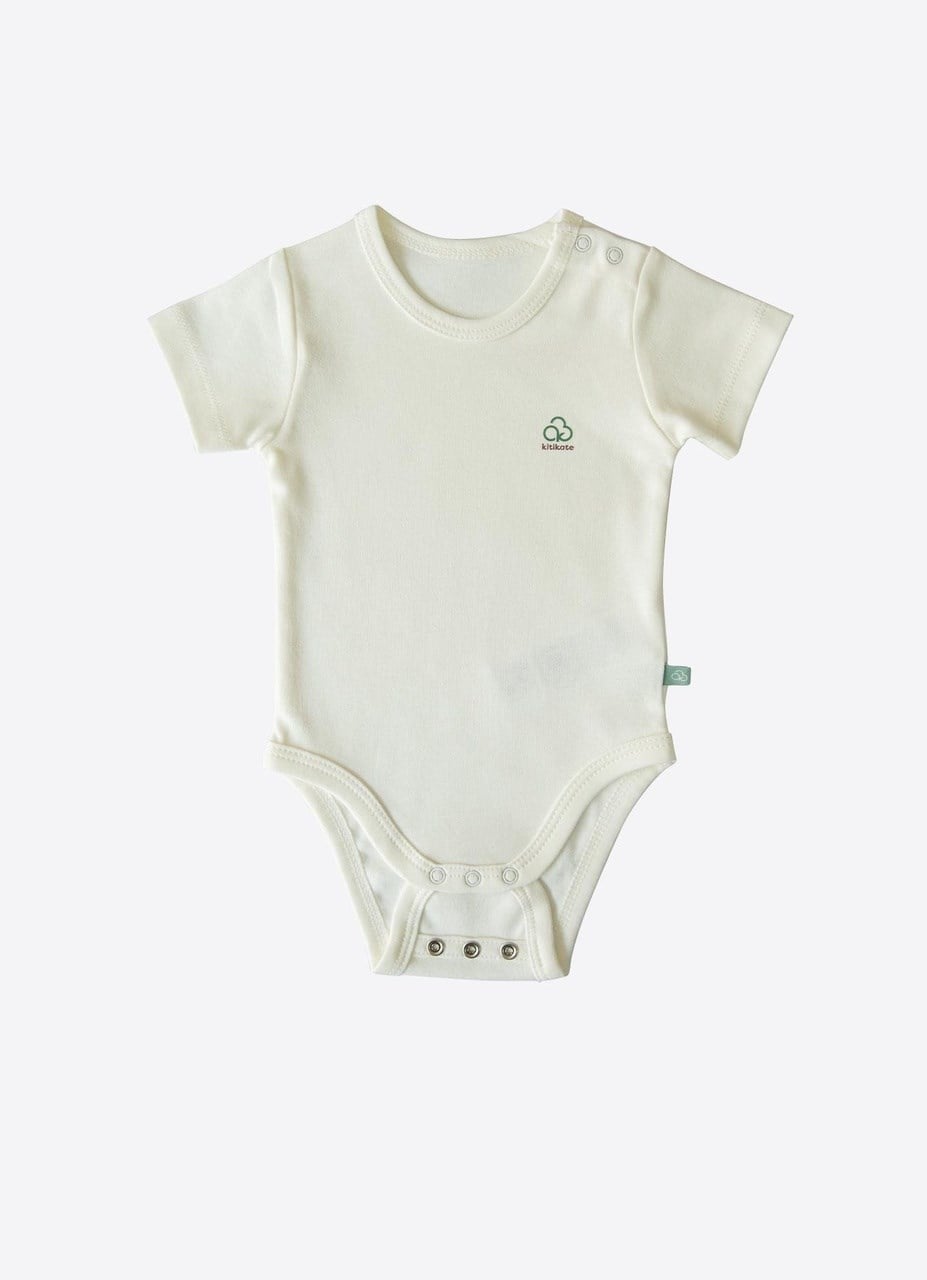 Kitikate Organik Body Kısa Kol New Basic Uzayan Ekru
