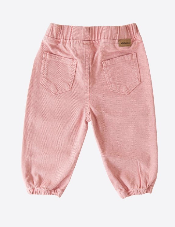 Kitikate Organik Pantolon Gabardin Pembe