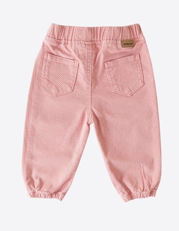Kitikate Organik Pantolon Gabardin Pembe