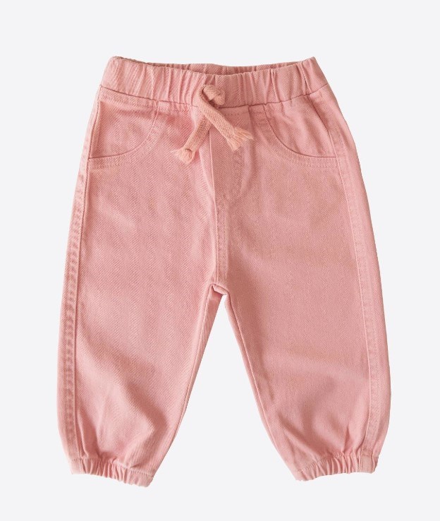 Kitikate Organik Pantolon Gabardin Pembe