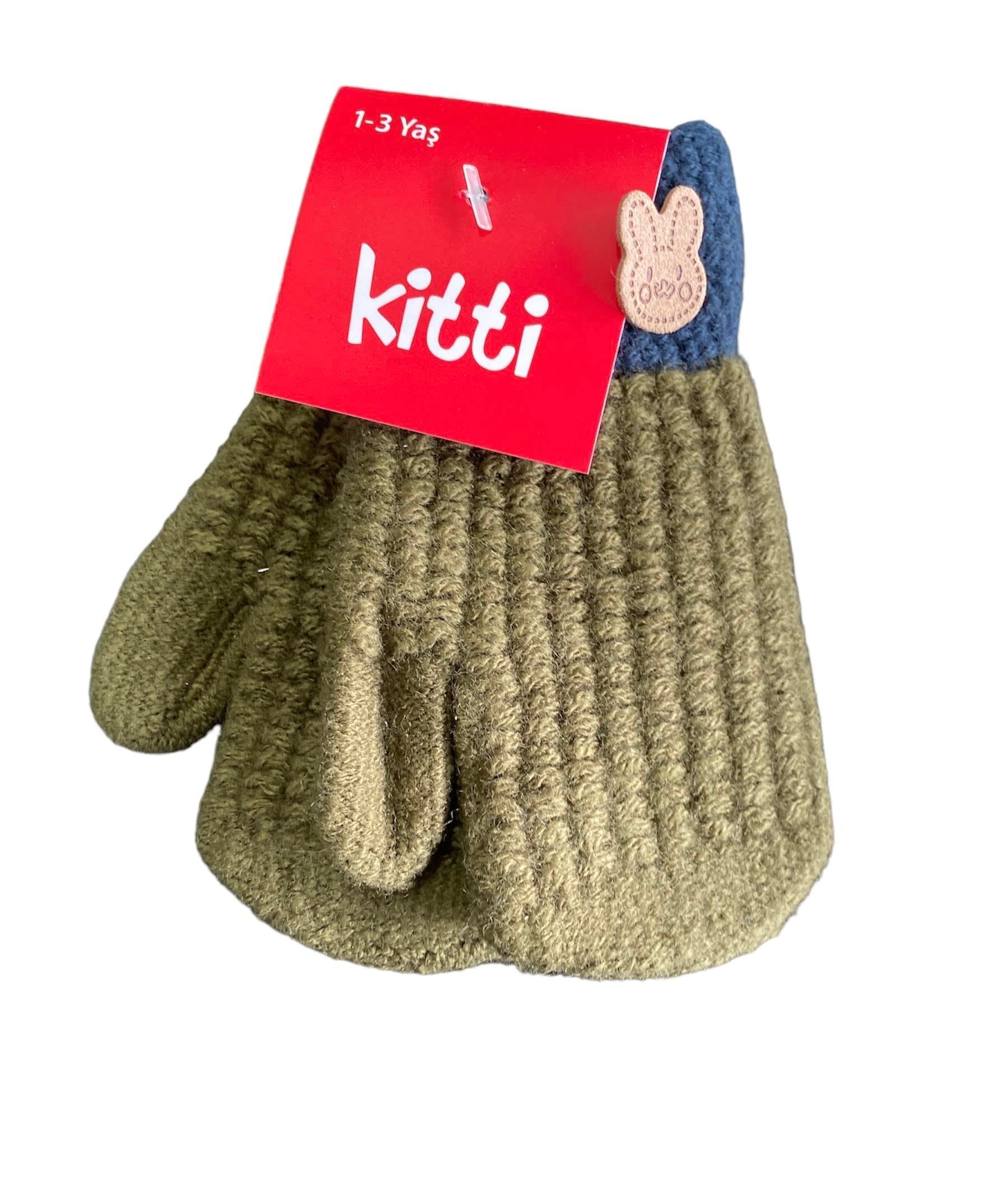 Kitti Eldiven Örme Lacivert