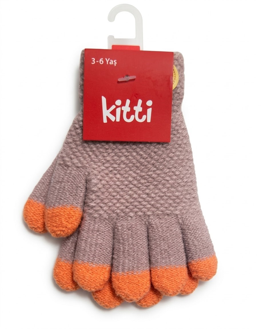 Kitti Eldiven Örme Pudra