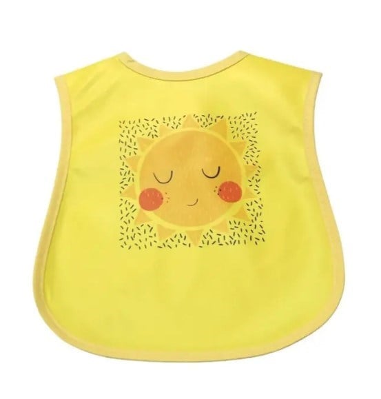 Mini Damla Mama Önlüğü Baskılı Sarı