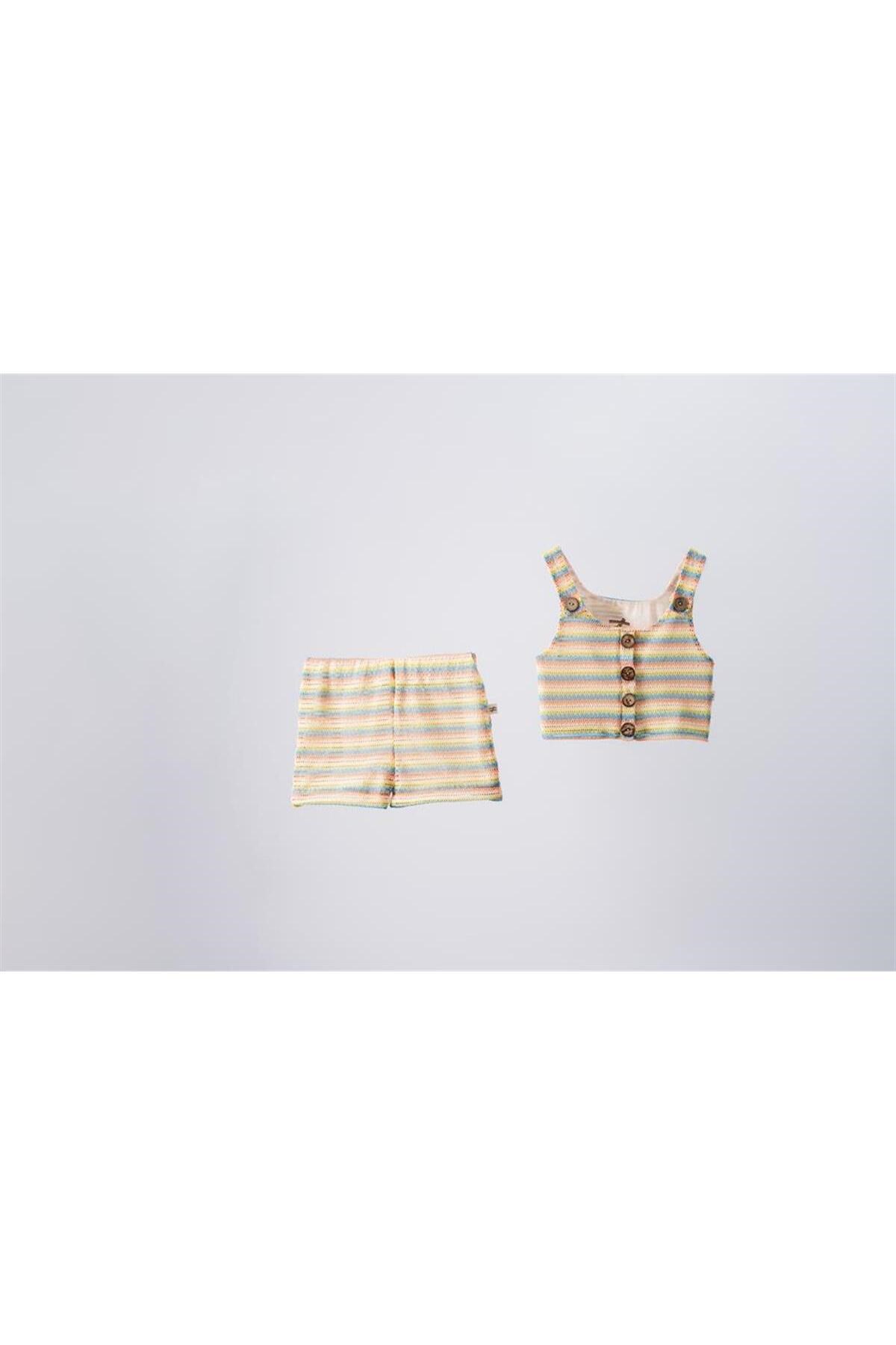 Moi Noi 2li Takım Crop Stripe