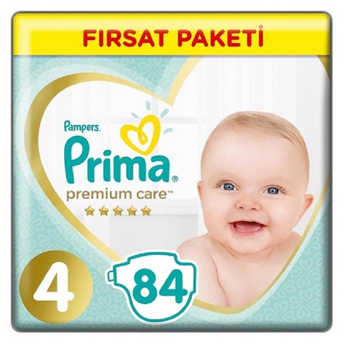Prima Premium Care Bebek Bezi 4 Beden Maxi 84lü Süper Fırsat Paketi