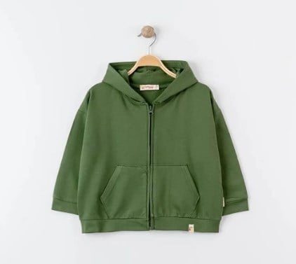 Tiffany Sweatshirt Kapüşonlu Oversize Theme Haki