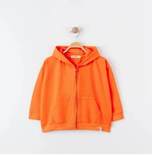 Tiffany Sweatshirt Kapüşonlu Oversize Theme Turuncu