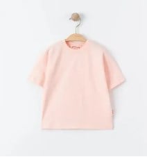 Tiffany T-Shirt Basic Süprem Pudra