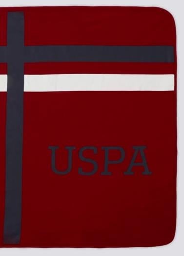 U.S Polo Battaniye Bordo