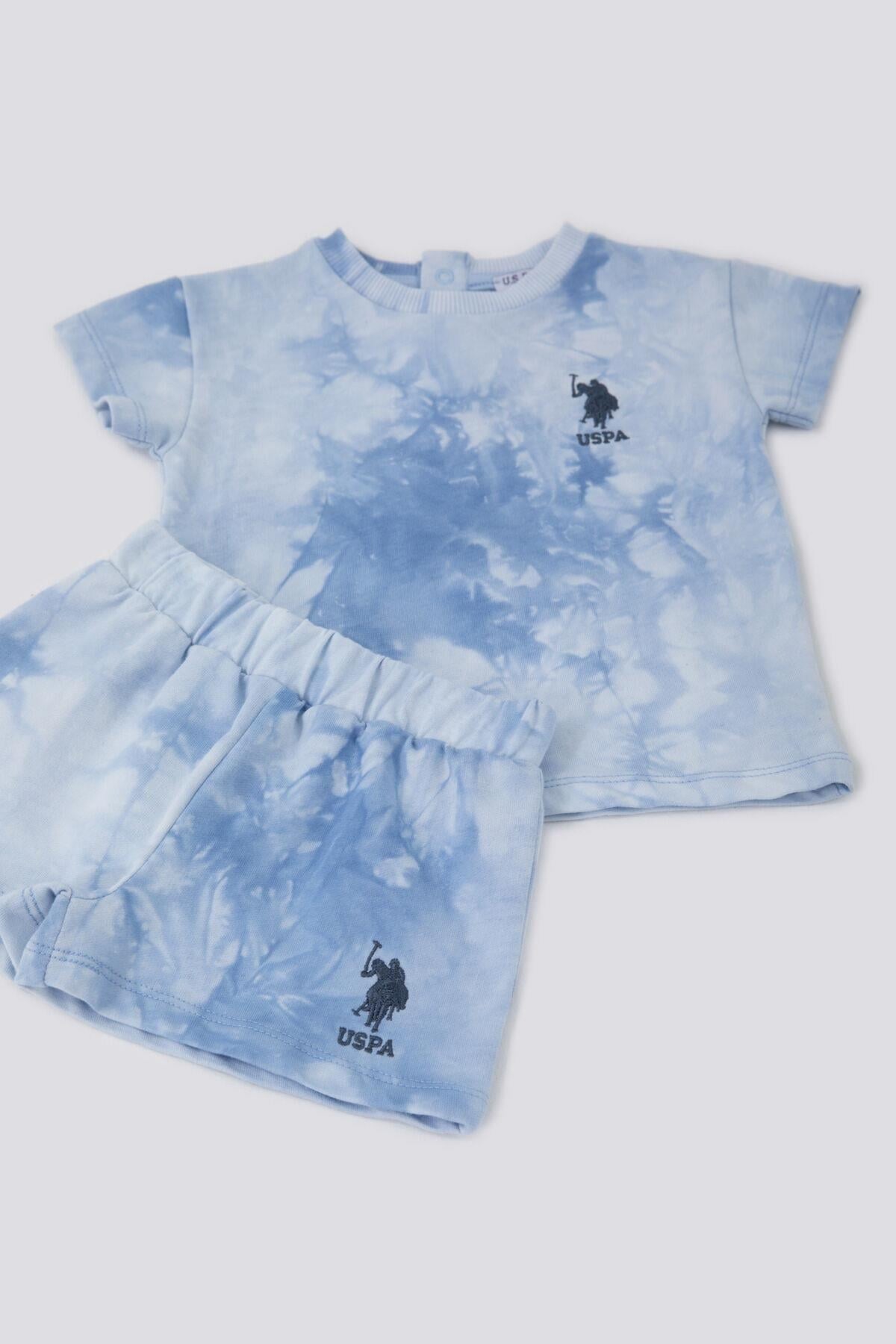 U.S Polo 2li Takım T-Shirt Mavi Batik