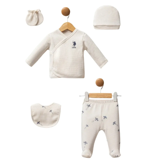 U.S. Polo Hastane Çıkışı 5li Ekru