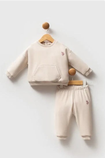 U.S. Polo 2li Takım Bej