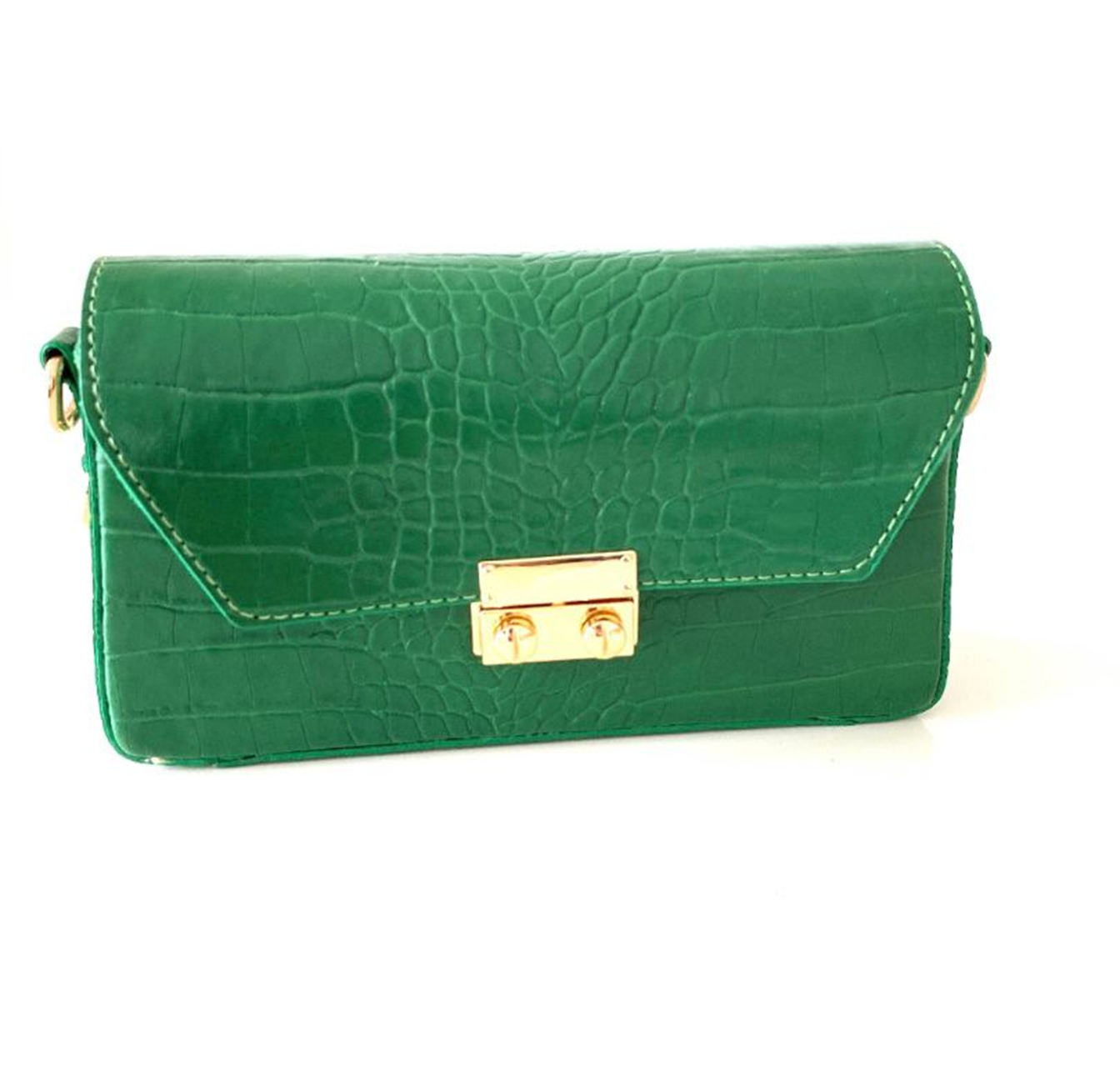 Deri Askılı Yeşil Çanta