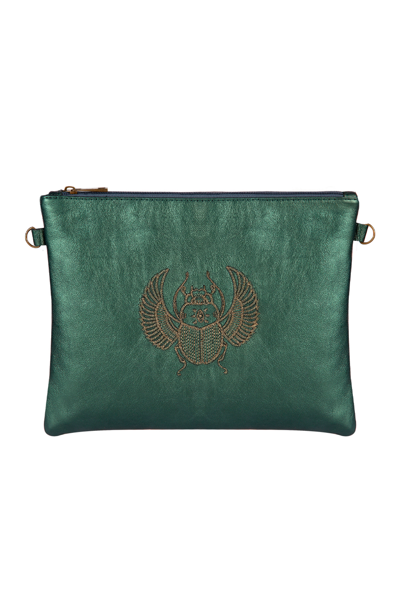 Gold Winged Scarab Cluch