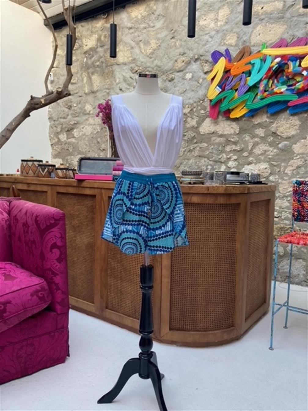 MANDALA DESENLİ ŞORT