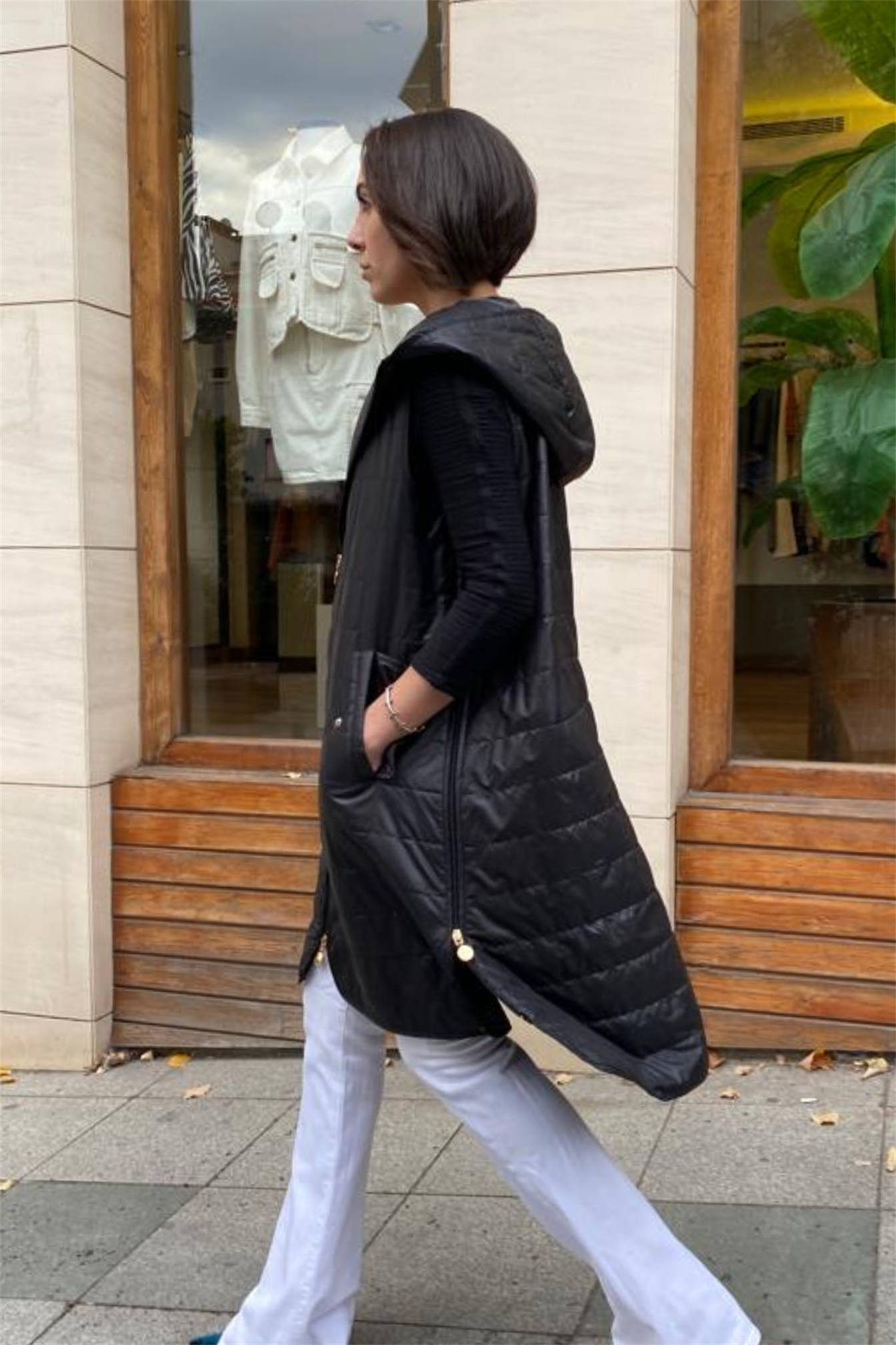 SEI X NUC BLACK QUILTED VEST