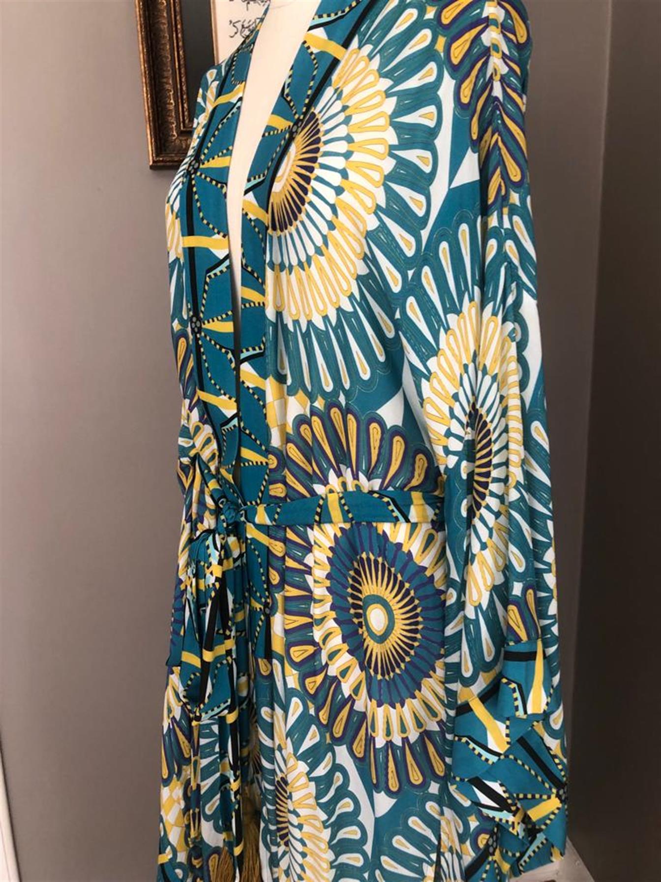 Yuvarlak Desenli Kimono