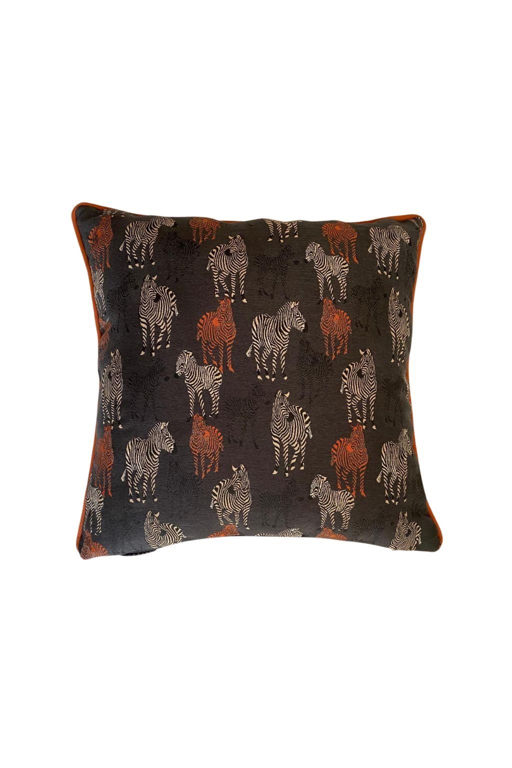 Zebra Desenli Kare Yastık