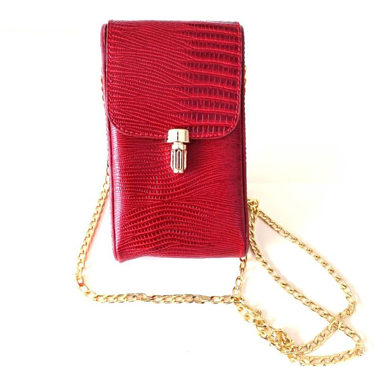 Zincir Askılı Deri Çanta