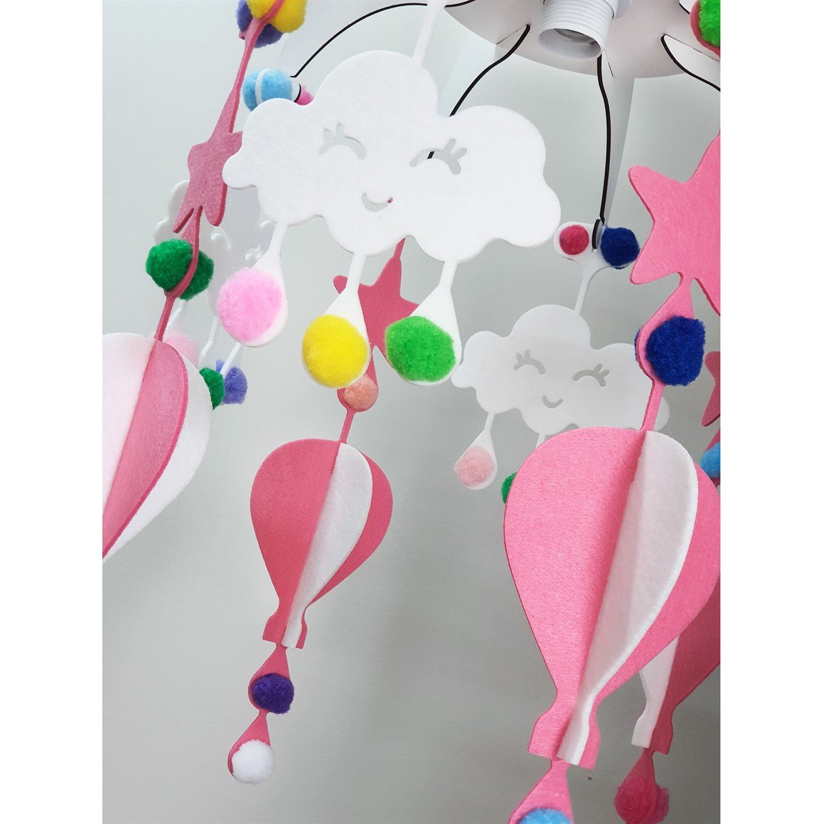 Design Otto Dream Light Dekoratif Çocuk Bebek Odası Avizesi Pembe MC210701