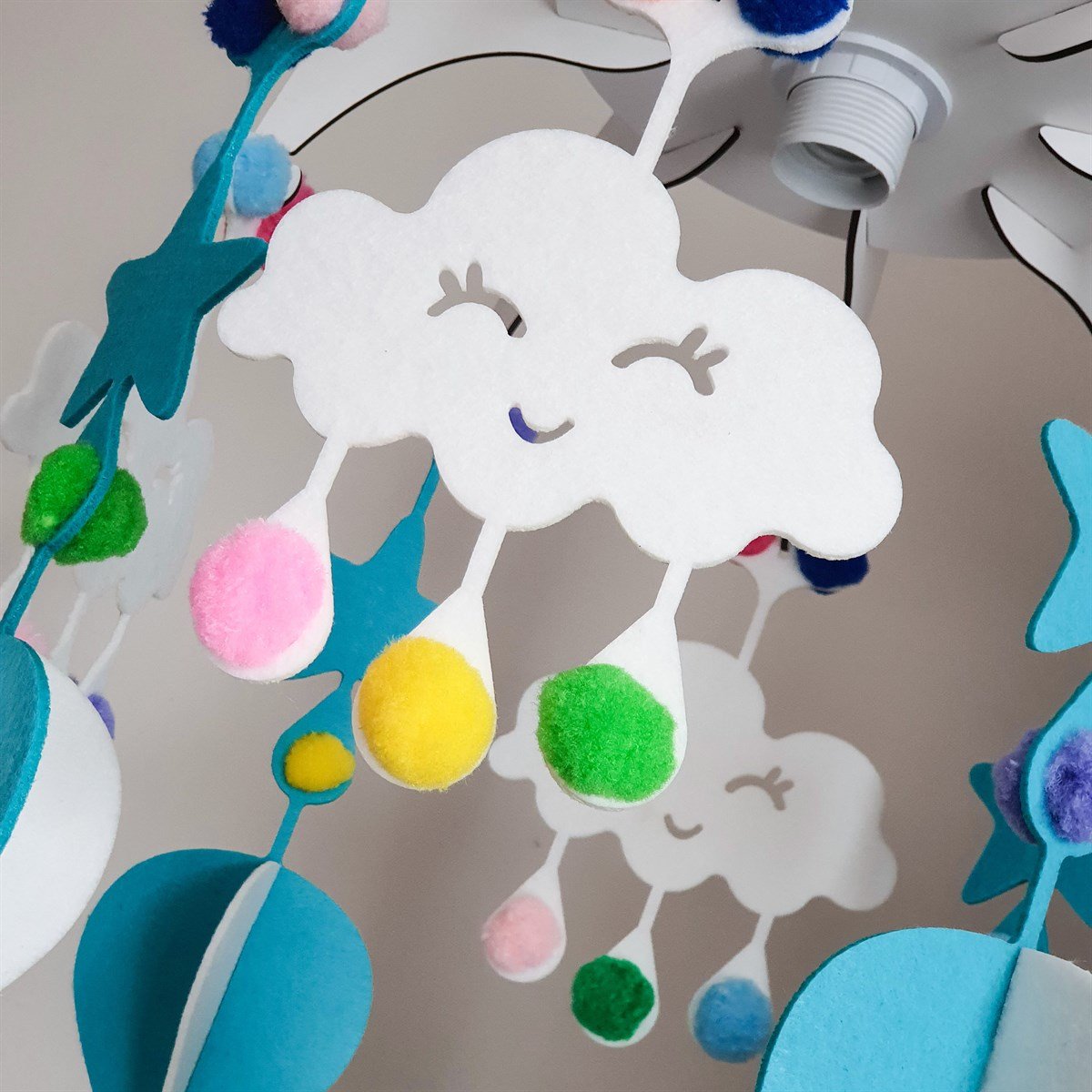 Design Otto Dream Light Dekoratif Çocuk Bebek Odası Avizesi Mavi MC210702