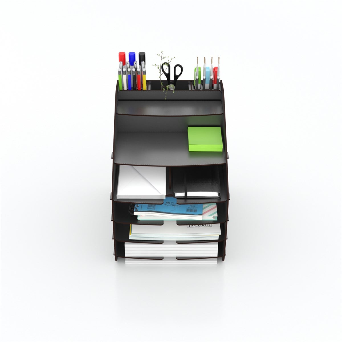 Design OTTO Large Hexa - 6 Renk A4 Evrak Rafı Masaüstü Organizer Düzenleyici MC210601