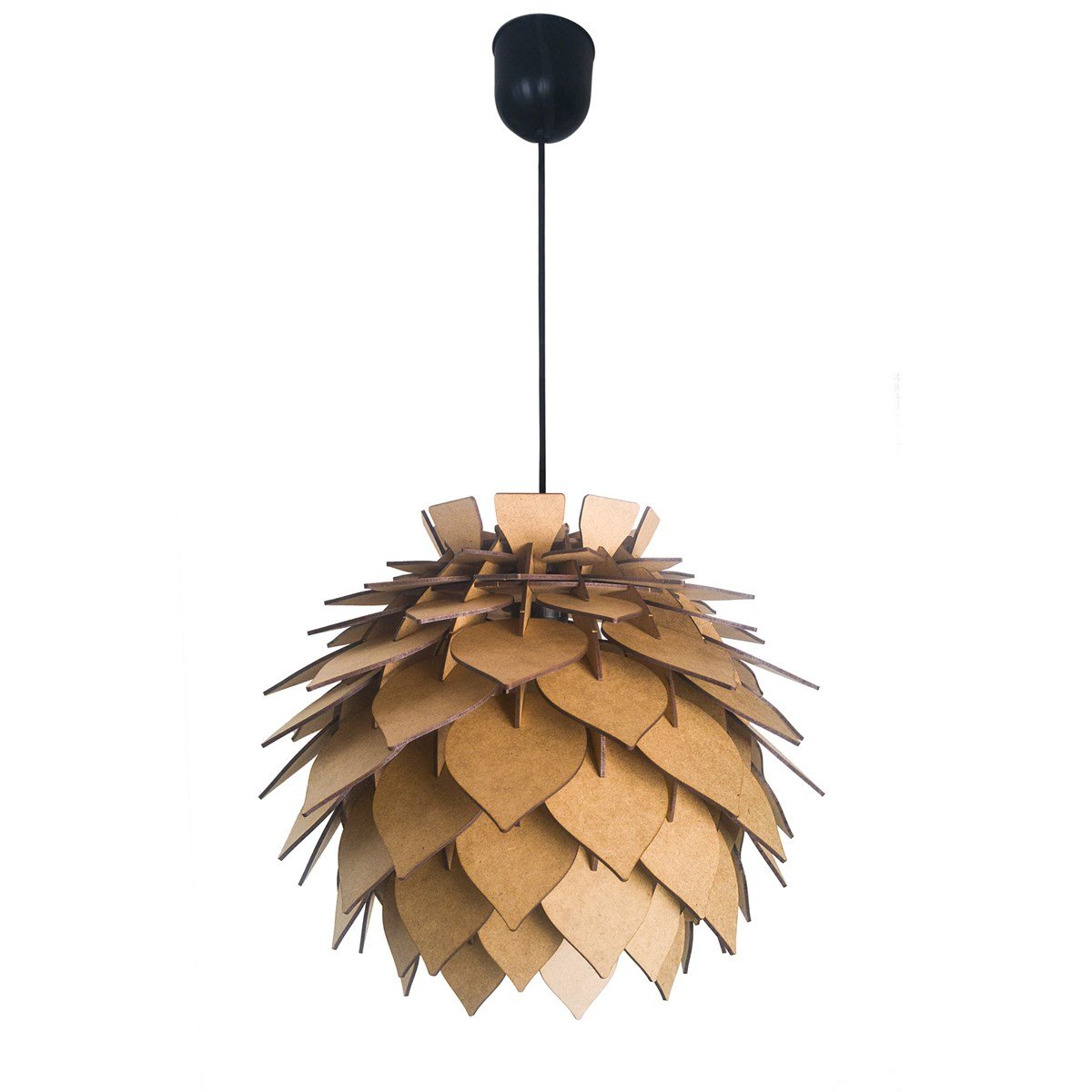 Design OTTO LOTUS Boyanabilir Dekoratif Abajur Avize Sarkıt Lambader Şapkası Hobi Ürünü Ham MDF MC201001