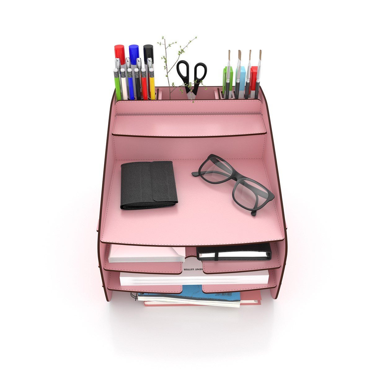 Design OTTO Medium Modest 6 Renk Evrak Rafı Masaüstü Organizer MC200806