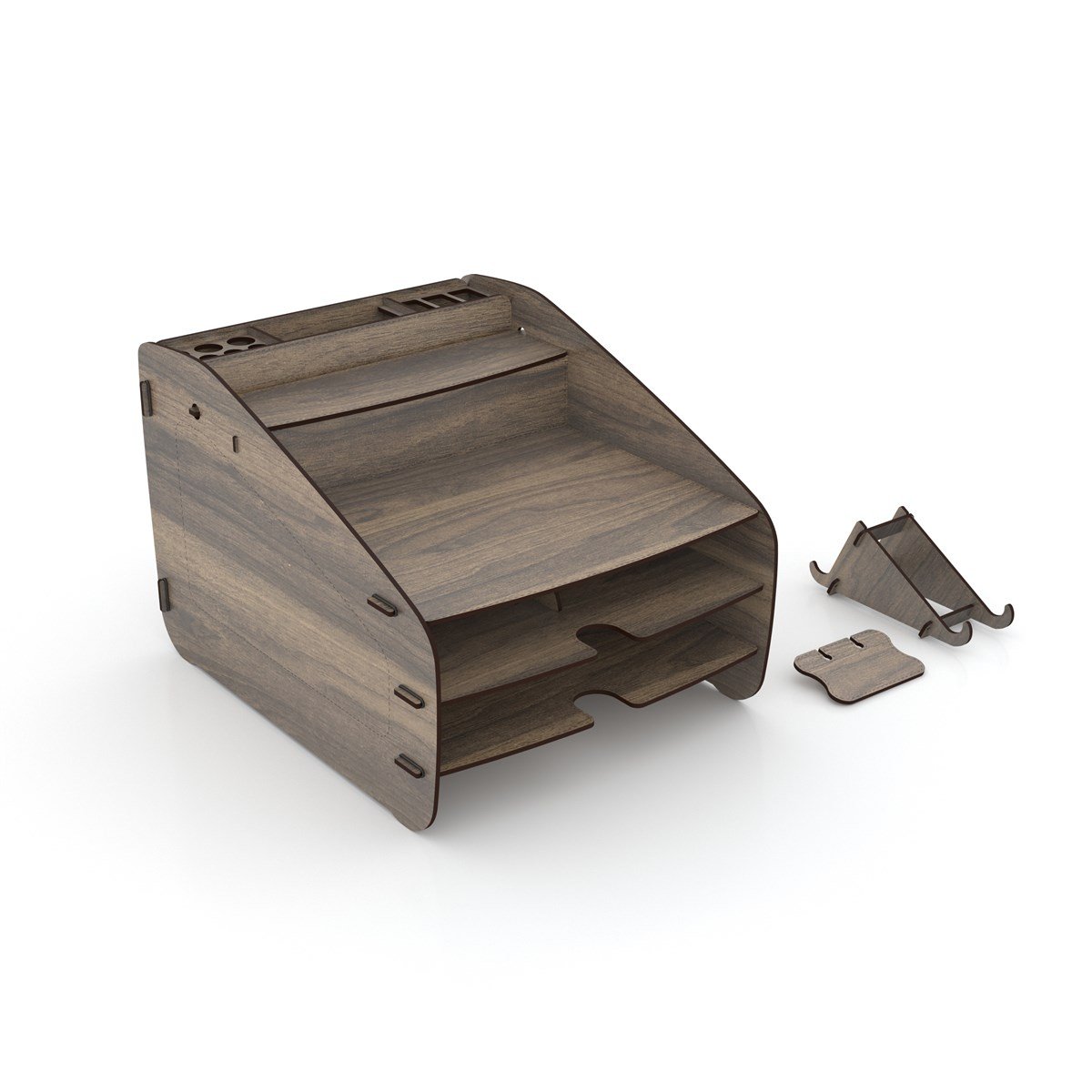 Design OTTO Medium Modest 6 Renk Evrak Rafı Masaüstü Organizer MC200804