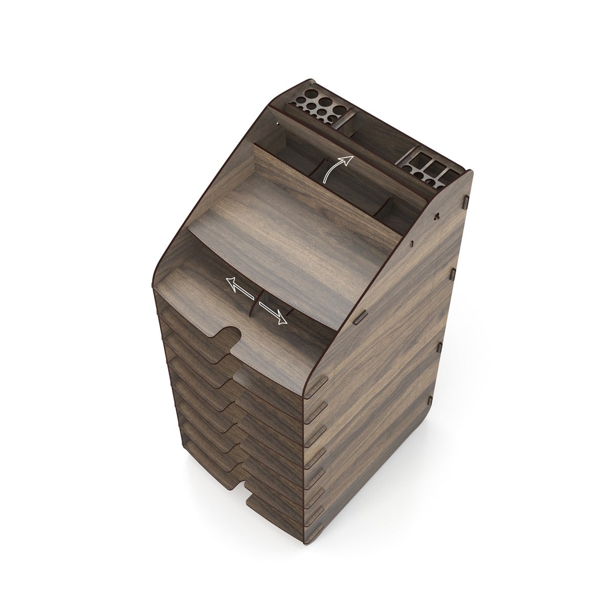 Design OTTO Tower Masaüstü Organizer 10 Kat A4 Evrak Rafı 6 Renk MC210802