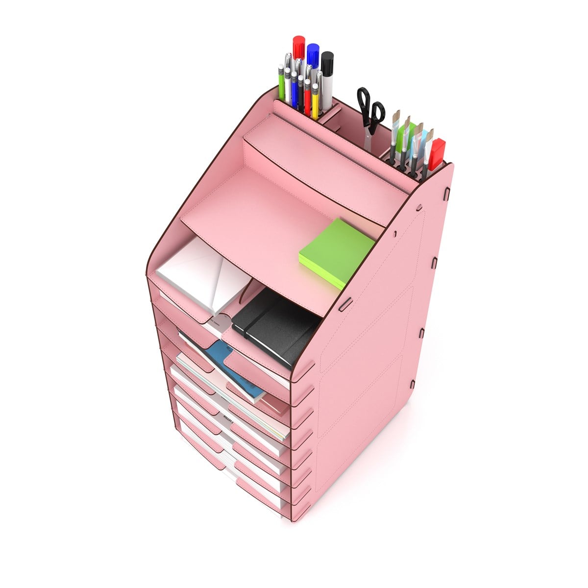 Design OTTO Tower Masaüstü Organizer 10 Kat A4 Evrak Rafı 6 Renk MC210804