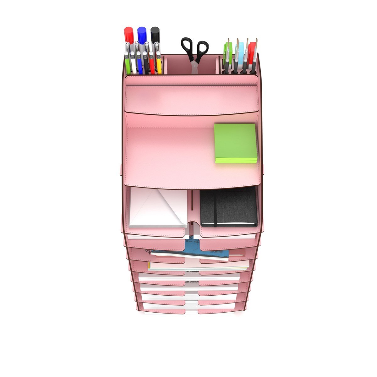 Design OTTO Tower Masaüstü Organizer 10 Kat A4 Evrak Rafı 6 Renk MC210804