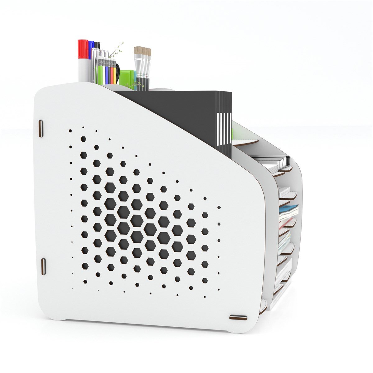 Design OTTO XLarge Hexa -6 Renk- A4 Evrak Rafı Masaüstü Organizer MC200203
