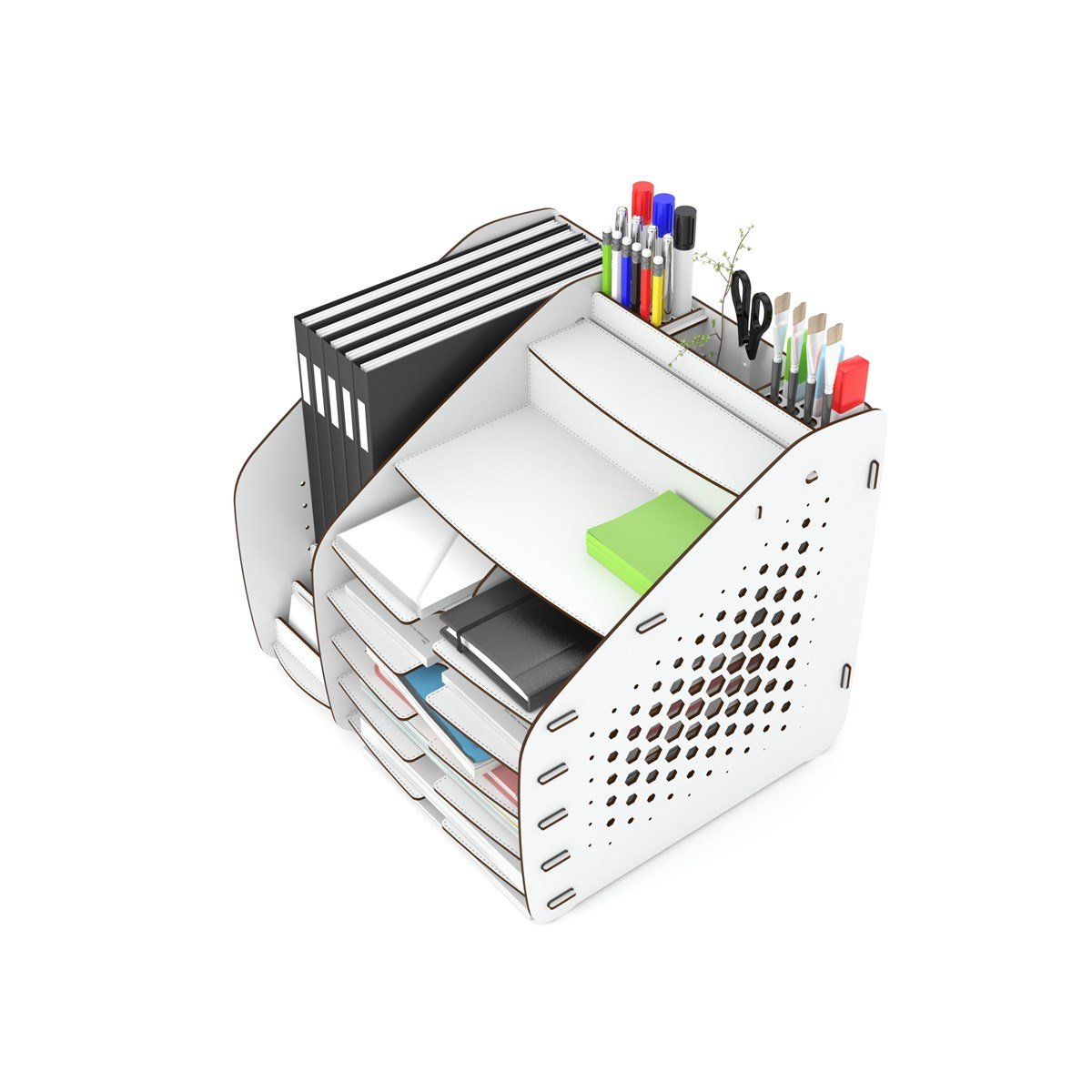 Design OTTO XLarge Hexa -6 Renk- A4 Evrak Rafı Masaüstü Organizer MC200203