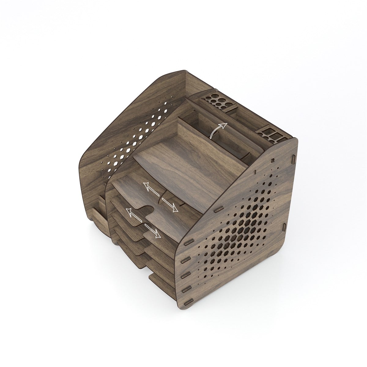 Design OTTO XLarge Hexa -6 Renk- A4 Evrak Rafı Masaüstü Organizer MC200205