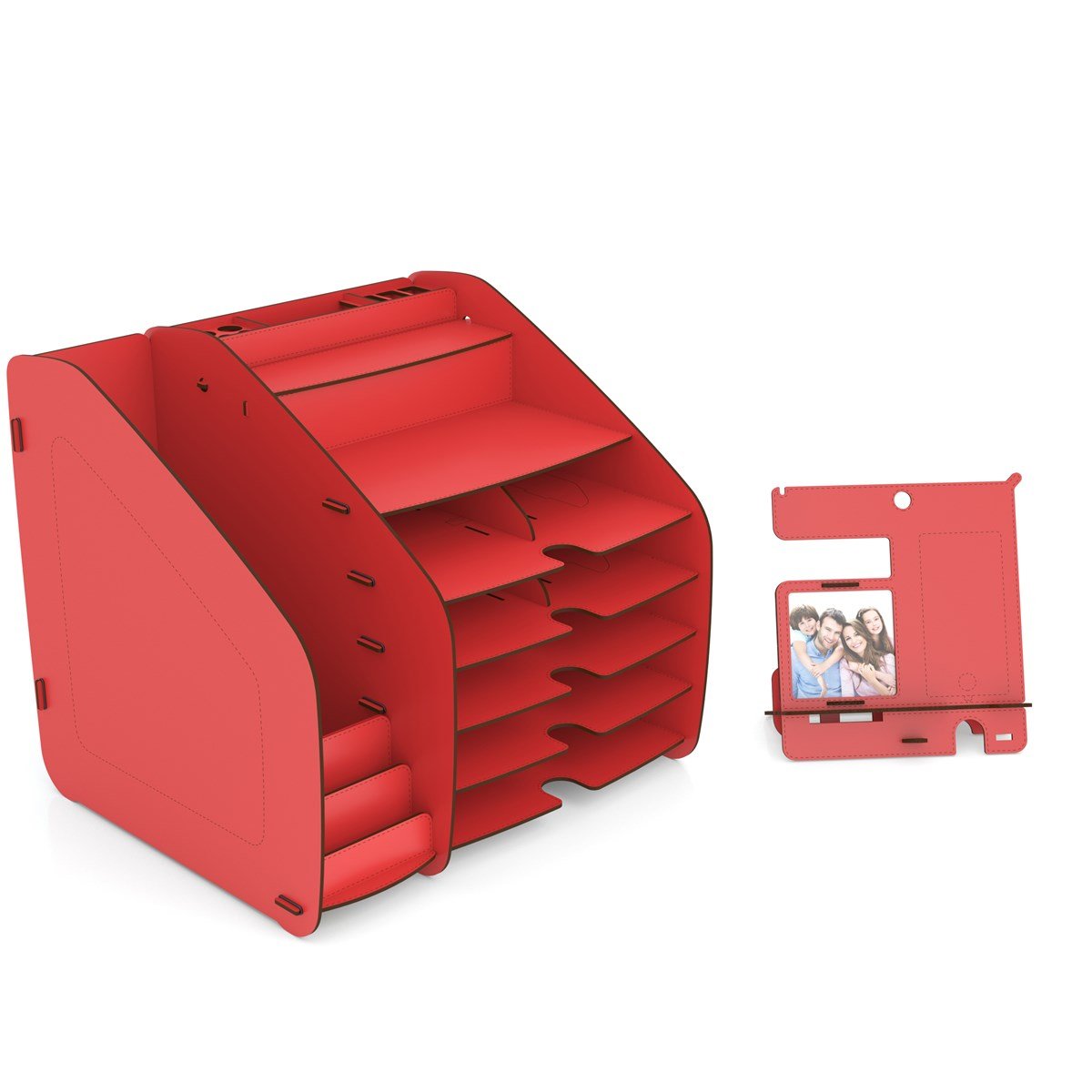 Design OTTO XLarge Modest 6 Renk A4 Evrak Rafı Masaüstü Organizer MC200404