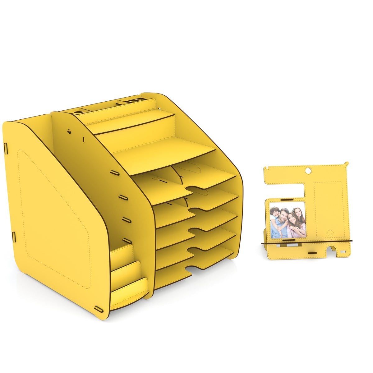 Design OTTO XLarge Modest 6 Renk A4 Evrak Rafı Masaüstü Organizer  MC200402
