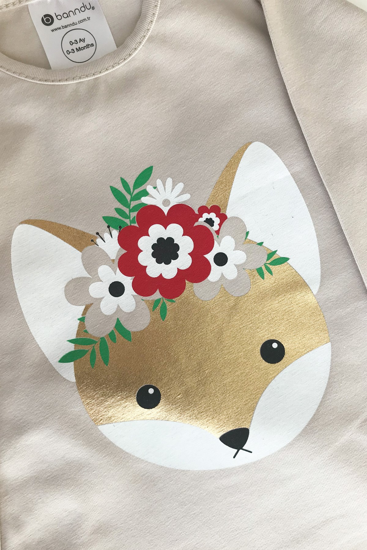 Düğümlü Bebek TulumlarıBanndu Düğümlü Tulum - Mini Fox