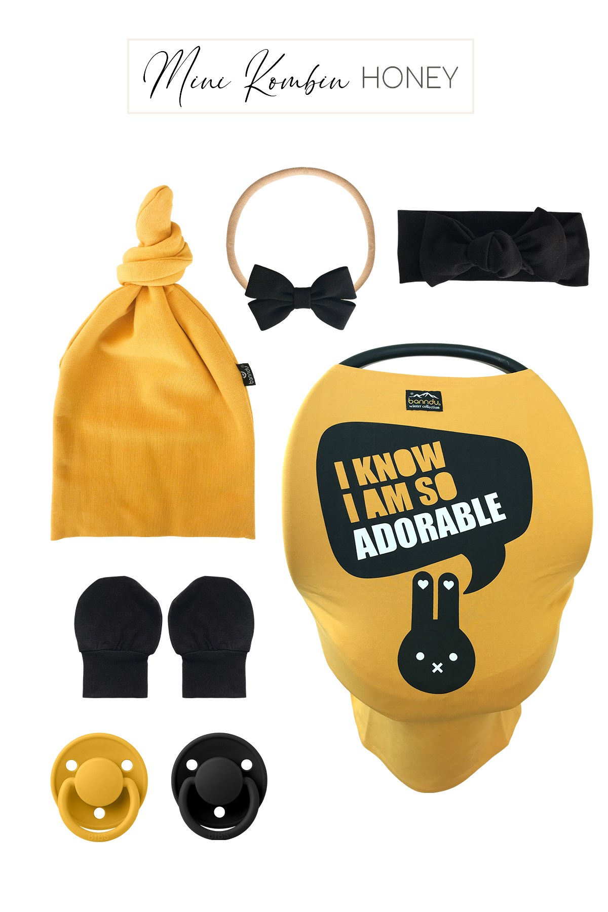 Knotted HatBere - Mustard