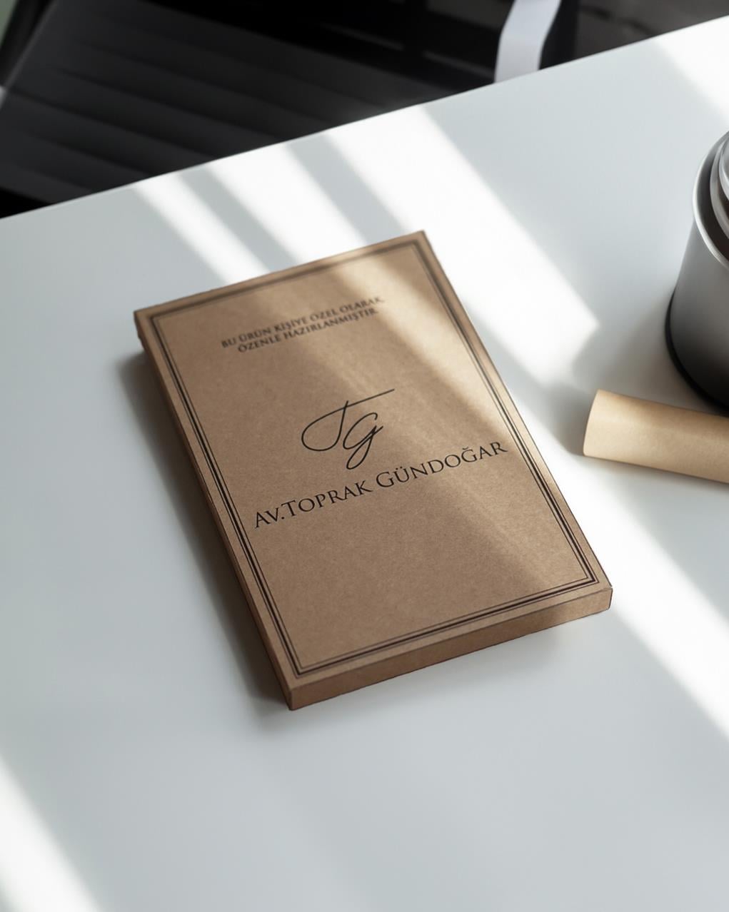 Black Royal Kişiselleştiribilir Logolu Klasik Termo Deri Defter - Siyah 6479