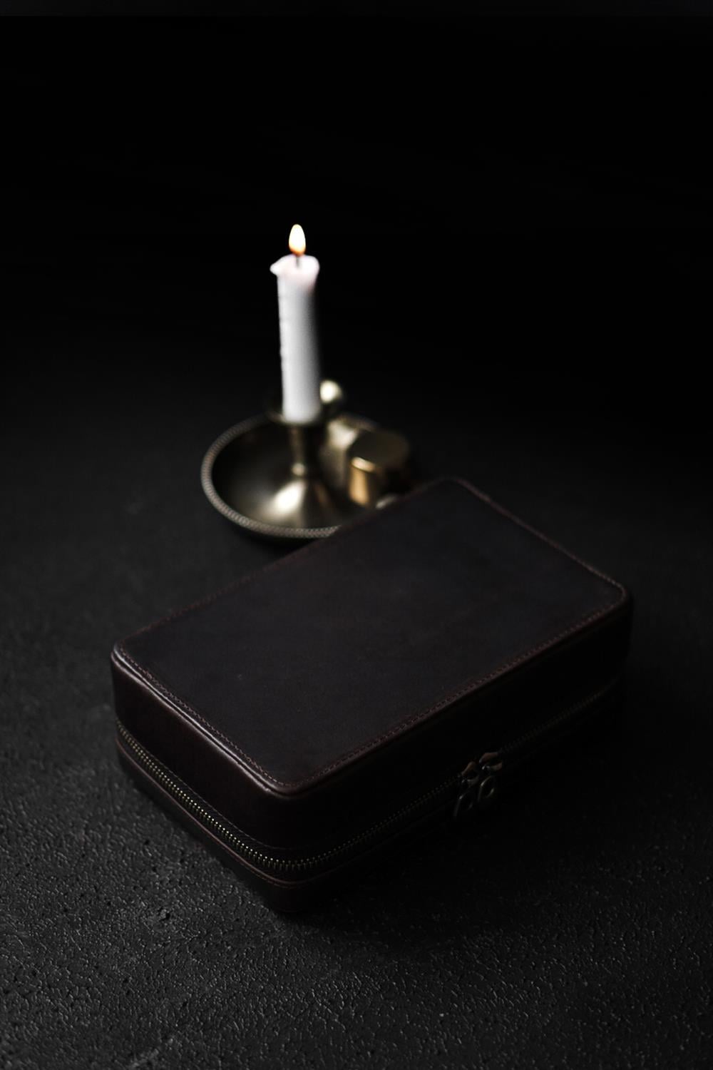 Cigar Case - Hakiki Deri -El Yapımı Puro Çanta & Organizer
