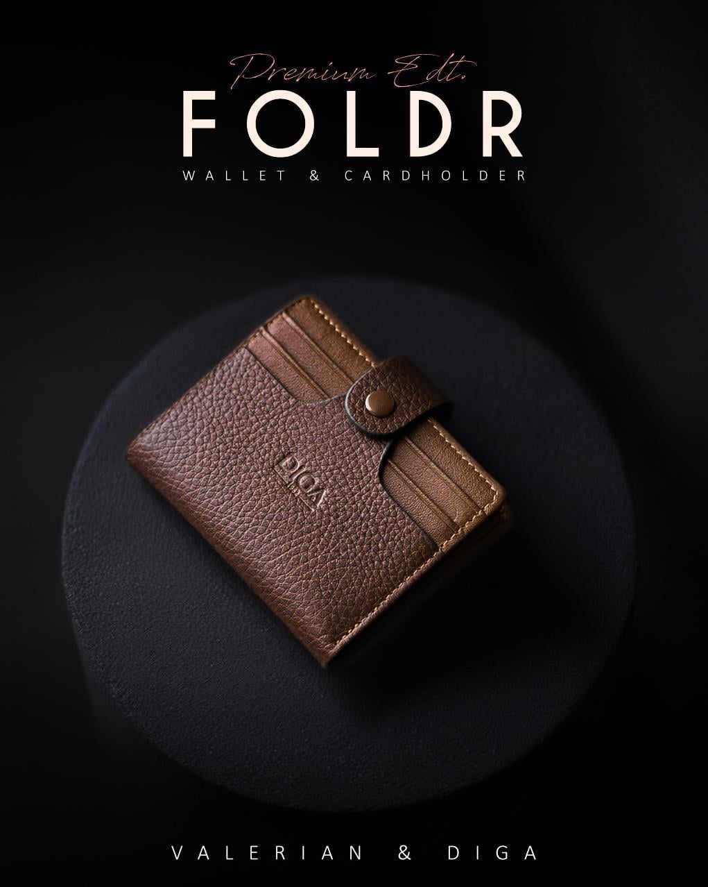 Foldr Hakiki Deri Cüzdan - Kartlık -Taba
